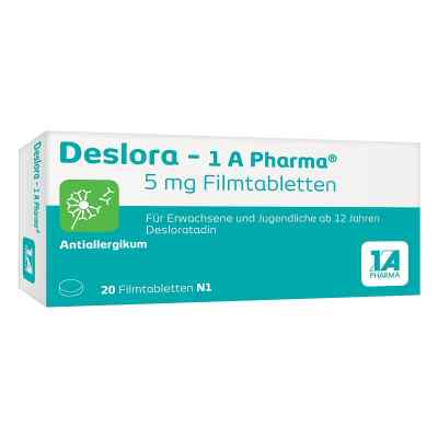 Deslora - 1 A Pharma® 5 mg Filmtabletten 20 stk von 1 A Pharma GmbH PZN 12546738