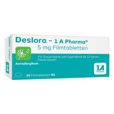 Deslora-1a Pharma 5 mg Filmtabletten 20 stk von 1 A Pharma GmbH PZN 12546738