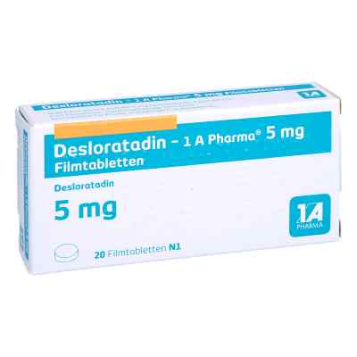 Desloratadin-1A Pharma 5mg 20 stk von 1 A Pharma GmbH PZN 09693246