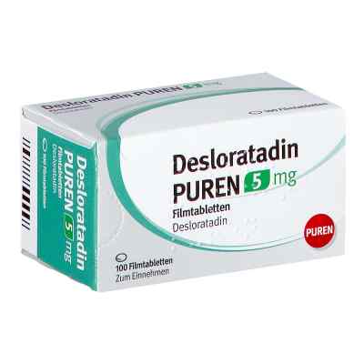 Desloratadin Puren 5 mg Filmtabletten 100 stk von PUREN Pharma GmbH & Co. KG PZN 13359234