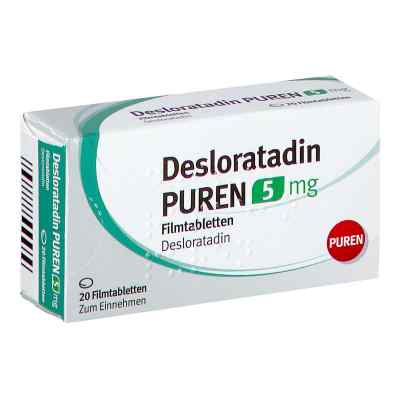 Desloratadin Puren 5 mg Filmtabletten 20 stk von PUREN Pharma GmbH & Co. KG PZN 13359211