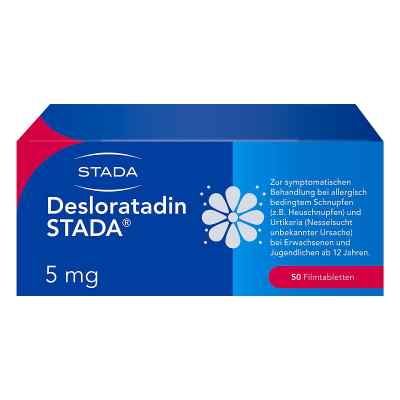 Desloratadin STADA 5mg gegen Allergiebeschwerden 50 stk von STADA Consumer Health Deutschlan PZN 16610031