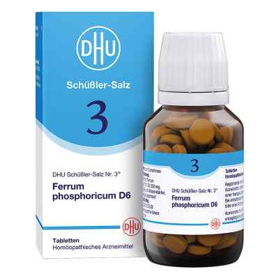 DHU Schüßler-Salz Nummer 3 Ferrum phosphoricum D6 200 Tabletten 200 stk von DHU-Arzneimittel GmbH & Co. KG PZN 02580473