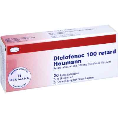 Diclofenac 100 retard Heumann Tabletten 20 stk von HEUMANN PHARMA GmbH & Co. Generica KG PZN 03540731