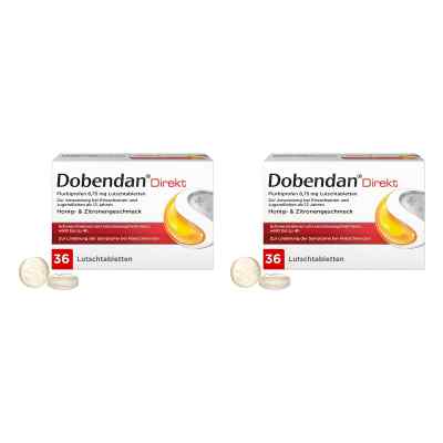 Dobendan Direkt Flurbiprofen 8,75 mg Lutschtabletten 2x36 stk von Reckitt Benckiser Deutschland Gm PZN 08102711