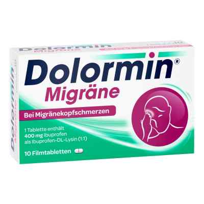 Dolormin Migräne 400 mg Ibuprofen bei Migränekopfschmerzen  10 stk von Kenvue Germany GmbH (OTC) PZN 01300810