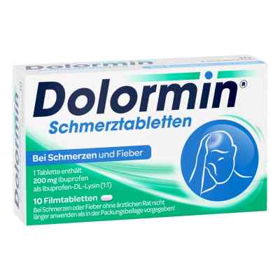Dolormin Schmerztabletten mit 200 mg Ibuprofen  10 stk von Kenvue Germany GmbH (OTC) PZN 04590205