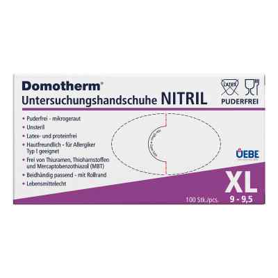 Domotherm Unt.handschuhe Nitril Unsteril Pf Xl Bl. 100 stk von Uebe Medical GmbH PZN 17627921
