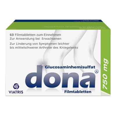 Dona 750 mg bei leichter bis mittelschwerer Knie-Arthrose 60 stk von Viatris Healthcare GmbH PZN 02334389