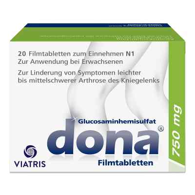 Dona 750 mg: Kniearznei bei Arthrose, hochdosiertes Glucosamin 20 stk von Cooper Consumer Health Deutschland GmbH PZN 00868678