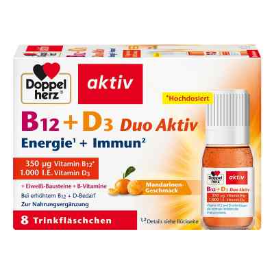 Doppelherz B12+d3 Duo Aktiv Trinkampullen 8 stk von Queisser Pharma GmbH & Co. KG PZN 17987051