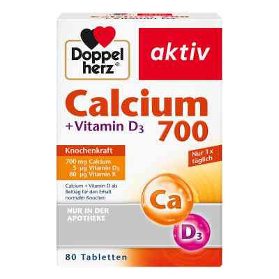 Doppelherz Calcium 700+vitamin D3 Tabletten 80 stk von Queisser Pharma GmbH & Co. KG PZN 11346374