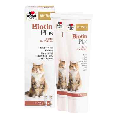 Doppelherz Für Tiere Biotin Plus Paste F.katzen 2X100 g von Queisser Pharma GmbH & Co. KG PZN 19745317