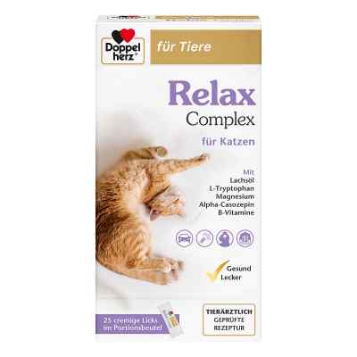 Doppelherz für Tiere Relax Complex für Katzen  25X10 g von Queisser Pharma GmbH & Co. KG PZN 18450169