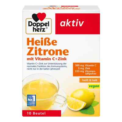 Doppelherz Heisse Zitrone Vitamin C + Zink Granula 10 stk von Queisser Pharma GmbH & Co. KG PZN 07091098