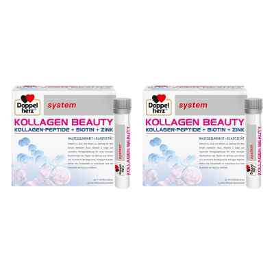 Doppelherz Kollagen Beauty System Trinkfläschchen 2x30 stk von Queisser Pharma GmbH & Co. KG PZN 08104605
