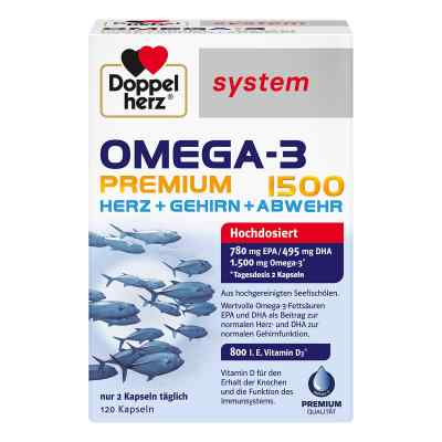 Doppelherz Omega-3 Premium 1500 System Kapseln 120 stk von Queisser Pharma GmbH & Co. KG PZN 17173992