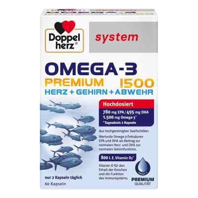 Doppelherz Omega-3 Premium 1500 System Kapseln 60 stk von Queisser Pharma GmbH & Co. KG PZN 17173986