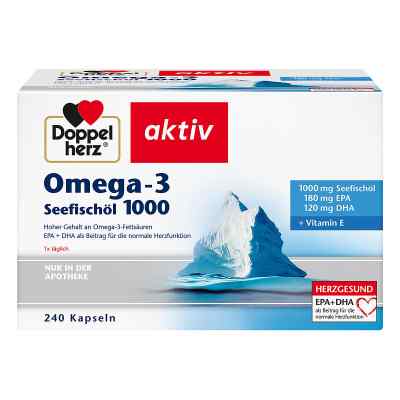 Doppelherz Omega-3 Seefischöl 1000 Kapseln 240 stk von Queisser Pharma GmbH & Co. KG PZN 16588550