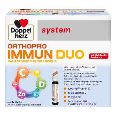 Doppelherz Orthopro Immun Duo System Trinkampullen 30 stk von Queisser Pharma GmbH & Co. KG PZN 16852403
