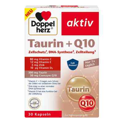 Doppelherz Taurin + Q10 Kapseln 30 stk von Queisser Pharma GmbH & Co. KG PZN 19388142