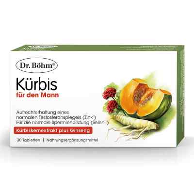 Dr. Böhm Kürbis für den Mann Tabletten 30 stk von Apomedica Pharmazeutische Produkte GmbH PZN 19825654