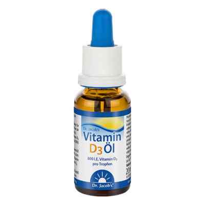 Dr. Jacob's Vitamin D3 Öl 640 Tropfen 800 IE D3 vegetarisch 20 ml von Dr.Jacobs Medical GmbH PZN 10038446