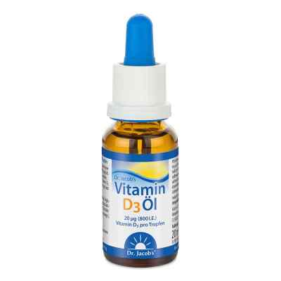 Dr. Jacob's Vitamin D3 Öl 640 Tropfen 800 IE D3 vegetarisch 20 ml von Dr. Jacob's Medical GmbH PZN 10038446