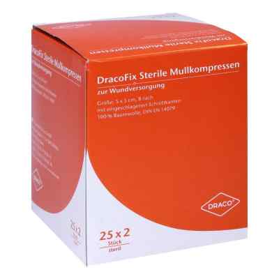 Dracofix Peel Kompressen 5x5 cm steril 8fach 25X2 stk von Dr. Ausbüttel GmbH & Co. KG PZN 03388097
