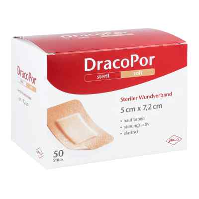 Dracopor Wundverband 5x7,2 cm steril hautfarben 50 stk von Dr. Ausbüttel GmbH & Co. KG PZN 12749134