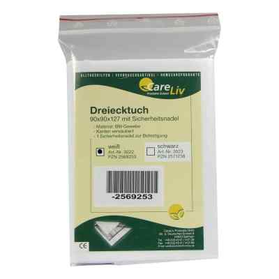 Dreiecktuch Bw 90x90x127 weiss mit Sicherheitsn. 1 stk von Careliv Produkte OHG PZN 02569253