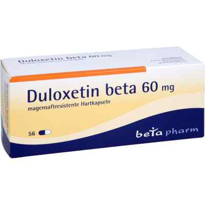 Duloxetin beta 60 mg magensaftresistente hartkapsel 56 stk von betapharm Arzneimittel GmbH PZN 11223631