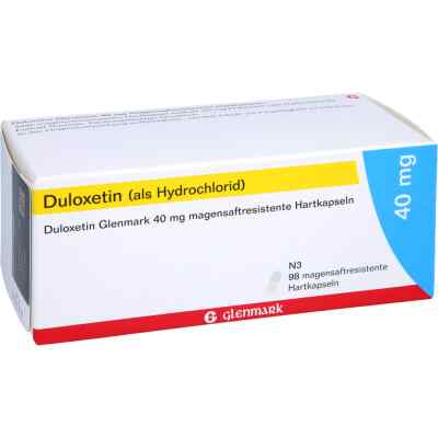 Duloxetin Glenmark 40 mg magensaftresistente Hartkapsel 98 stk von Glenmark Arzneimittel GmbH PZN 11323350
