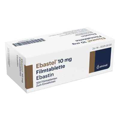Ebastel 10 mg Filmtabletten 100 stk von ALMIRALL HERMAL GmbH PZN 02249643
