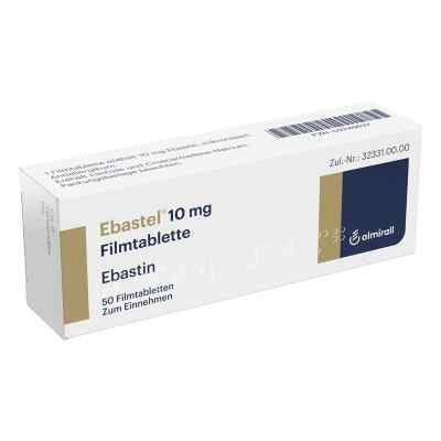Ebastel 10 mg Filmtabletten 50 stk von ALMIRALL HERMAL GmbH PZN 02249637