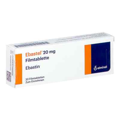 Ebastel 20 mg Filmtabletten 20 stk von ALMIRALL HERMAL GmbH PZN 02748955