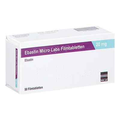 Ebastin Micro Labs 20 mg Filmtabletten 50 stk von Micro Labs GmbH PZN 16568582