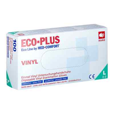 Eco-plus U.hands.vinyl unste.puderfrei L weiss 100 stk von AMPri Handelsgesellschaft mbH PZN 13511446