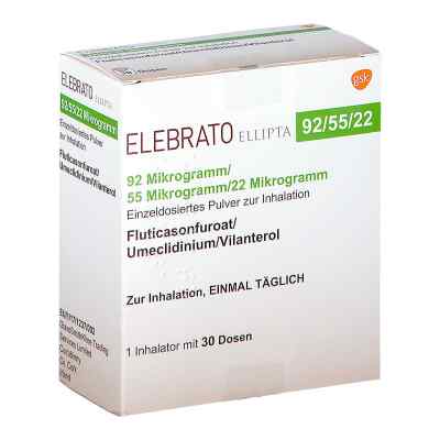 Elebrato Ellipta 92 [my]g/55 [my]g/22 [my]g ed.P.z 1 stk von BERLIN-CHEMIE AG PZN 14055938