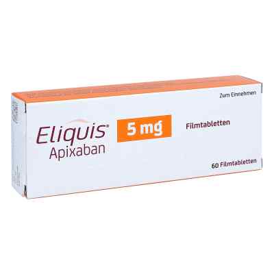 Eliquis® 5 mg 60 stk von Vertriebsgemeinschaft Bristol-Myers Squibb PZN 01647778