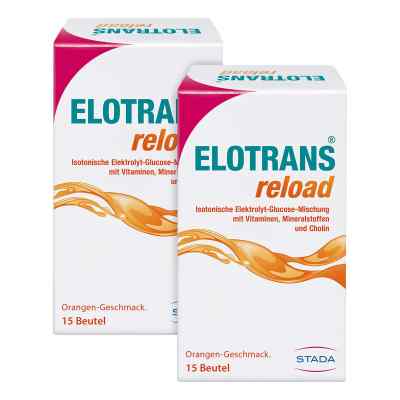 Elotrans Reload Elektrolyt-Pulver mit Vitaminen 2x15x7.57 g von STADA Consumer Health Deutschland GmbH PZN 08102336