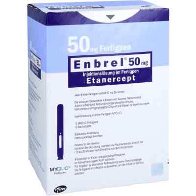 Enbrel 50 mg Myclic Injektionslösung i.e.Fertigpen 12 stk von Pfizer Pharma GmbH PZN 09008256