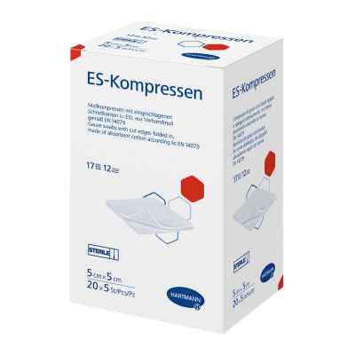 Es-kompressen steril 5x5 cm Grosspackung 20X5 stk von PAUL HARTMANN AG PZN 06453760