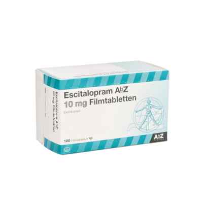 Escitalopram Abz 10 mg Filmtabletten 100 stk von AbZ Pharma GmbH PZN 10099117