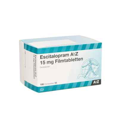Escitalopram Abz 15 mg Filmtabletten 100 stk von AbZ Pharma GmbH PZN 10099152