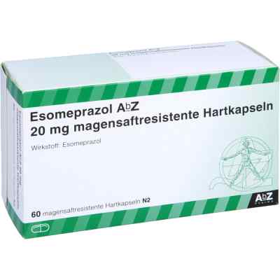 Esomeprazol AbZ 20mg 60 stk von AbZ Pharma GmbH PZN 06465332