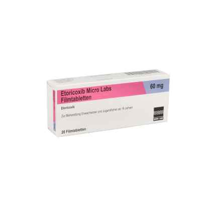 Etoricoxib Micro Labs 60 mg Filmtabletten 20 stk von Micro Labs GmbH PZN 12637808
