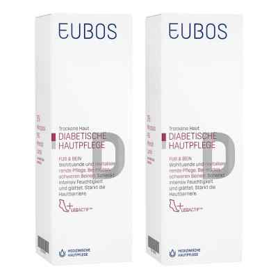 Eubos Diabetische Haut Pflege Fuß+Bein Creme 2x100 ml von Dr. Hobein (Nachf.) GmbH PZN 08103048