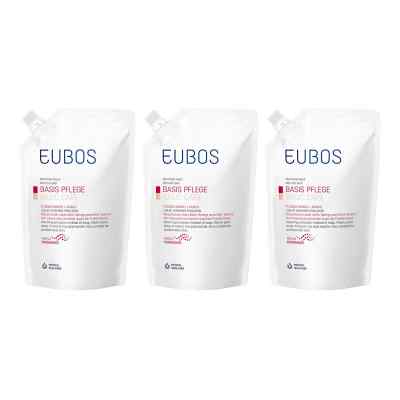Eubos Flüssig Rot mit frischem Duft Nachfüllpackung Btl. 3x400 ml von Dr. Hobein (Nachf.) GmbH PZN 08104631