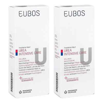 Eubos Trockene Haut Urea 5% Nachtcreme 2x50 ml von Dr. Hobein (Nachf.) GmbH PZN 08103059